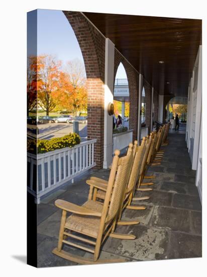 Front Porch of the Hanover Inn, Dartmouth College Green, Hanover, New Hampshire, USA-Jerry & Marcy Monkman-Premier Image Canvas