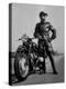 Front Shot of a German Made BMW Motorcycle and Rider-Ralph Crane-Premier Image Canvas