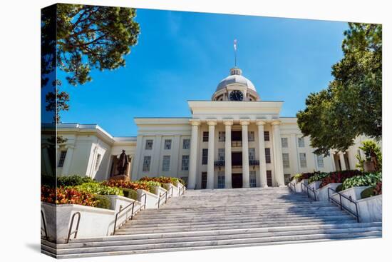 Front View of State Capitol in Montgomery, Alabama-Rob Hainer-Premier Image Canvas