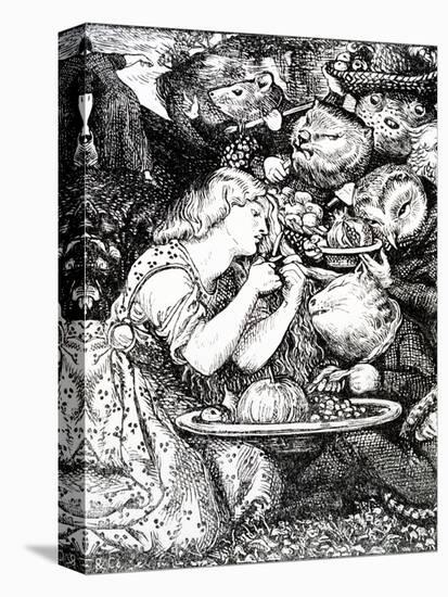 Frontispece to 'Goblin Market and Other Poems' by Christina Rossetti, Engraved by William Morris-Dante Gabriel Rossetti-Premier Image Canvas