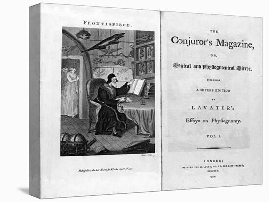 Frontispiece and Titlepage of The Conjuror's Magazine, Pub. 1792-null-Premier Image Canvas