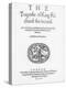 Frontispiece for 'The Tragedy of King Richard the Second', by William Shakespeare, 1598-null-Premier Image Canvas