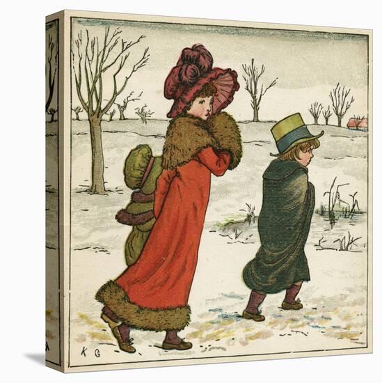 Frontispiece, Kate Greenaway's Birthday Book for Children-Kate Greenaway-Stretched Canvas