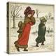 Frontispiece, Kate Greenaway's Birthday Book for Children-Kate Greenaway-Stretched Canvas