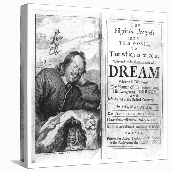 Frontispiece of The Pilgrim's Progress by John Bunyan-null-Premier Image Canvas