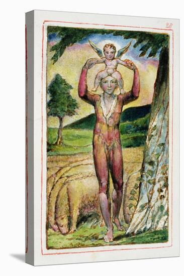 Frontispiece to Songs of Experience: Plate 28 from Songs of Innocence and of Experience C.1815-26-William Blake-Premier Image Canvas