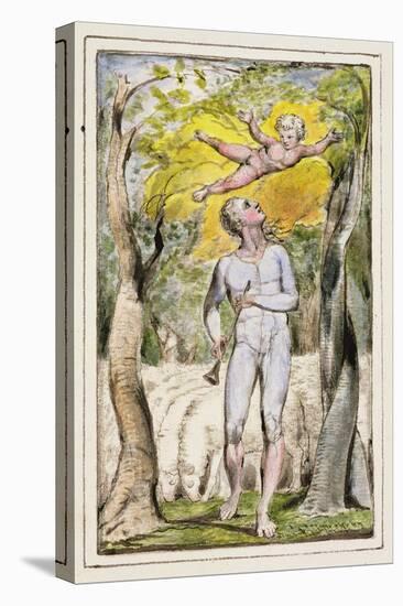 Frontispiece to Songs of Innocence: Plate 1 from Songs of Innocence and of Experience C.1802-08-William Blake-Premier Image Canvas