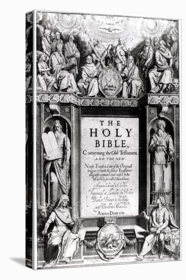 Frontispiece to "The Holy Bible," Published by Robert Barker, 1611-Cornelis Boel-Premier Image Canvas