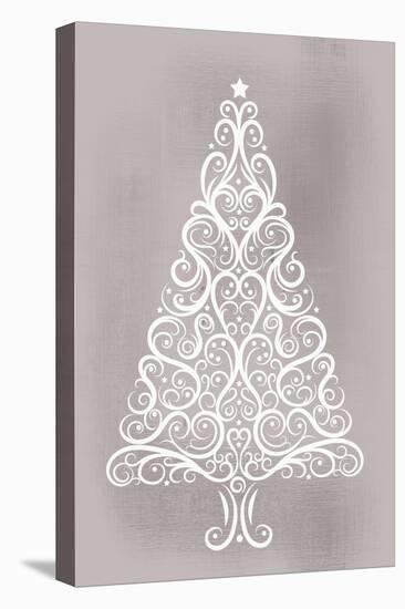 Frosted Christmas Silver-Kimberly Allen-Stretched Canvas