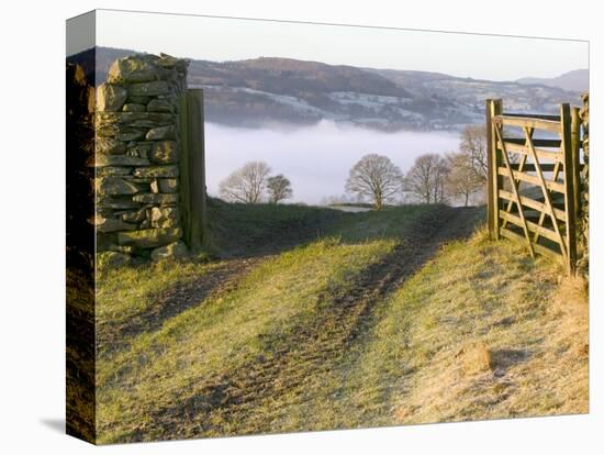 Frosty Early Morning Landscape Over Lake Windermere-Ashley Cooper-Premier Image Canvas