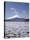 Frozen Lake, Lake Yamanaka, Mount Fuji, Honshu, Japan-null-Premier Image Canvas