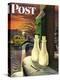 "Frozen Milk," Saturday Evening Post Cover, January 8, 1944-Stevan Dohanos-Premier Image Canvas