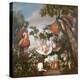 Fruit and Exotic Birds in a Landscape-Jean-Baptiste Monnoyer-Premier Image Canvas