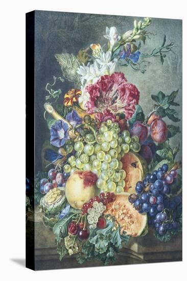 Fruit and Flowers-Gerrit Jan Van Leeuwen-Premier Image Canvas