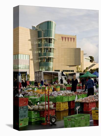 Fruit and Vegetable Market on a Sunday Morning Outside Te Papa, Wellington, New Zealand-Don Smith-Premier Image Canvas