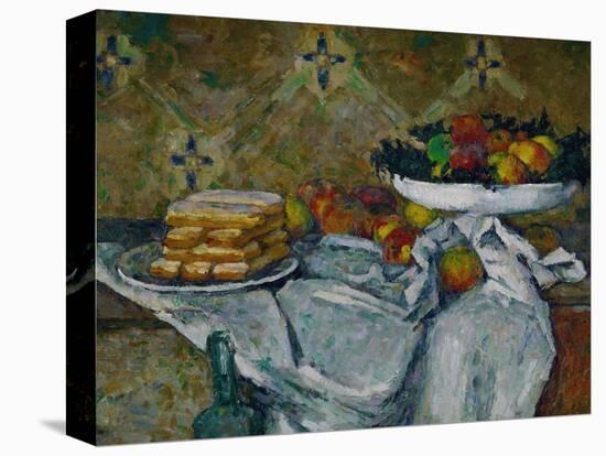 Fruit Bowl and Plate with Biscuits, circa 1877-Paul Cézanne-Premier Image Canvas