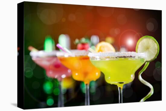 Fruit Cocktails On Black Background-Kesu01-Premier Image Canvas