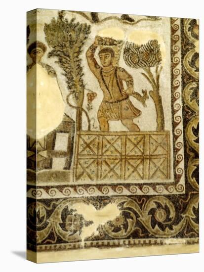 Fruit Collecting and grape treading Mosaic, c3rd century-Unknown-Premier Image Canvas