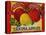 Fruit Crate Labels: Red Ribbon Brand Yakima Apples; Yakima County Horticultural Union-null-Stretched Canvas