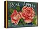 Fruit Crate Labels: Rose Brand Apples; Wenatchee Produce Company-null-Stretched Canvas
