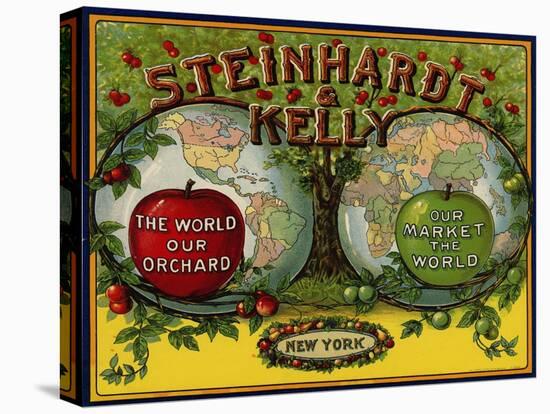 Fruit Crate Labels: Steinhardt and Kelly; New York, New York-null-Stretched Canvas