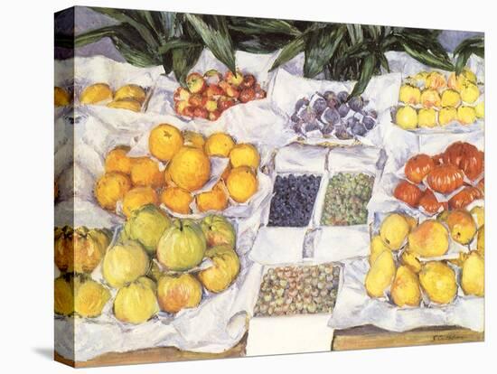 Fruit Displayed on a Stand, 1881-Gustave Caillebotte-Premier Image Canvas