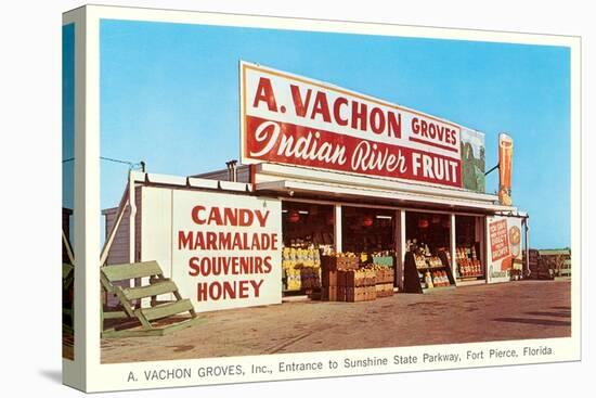 Fruit Stand, Ft. Pierce, Florida-null-Stretched Canvas