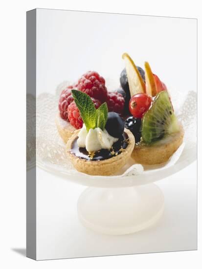 Fruit Tarts on a Pedestal Cake Stand-null-Premier Image Canvas