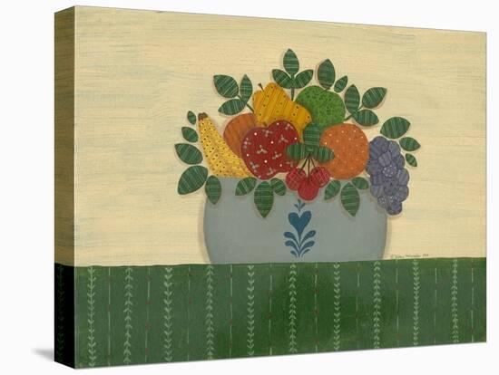 Fruit with Dark Green Tablecloth-Debbie McMaster-Premier Image Canvas