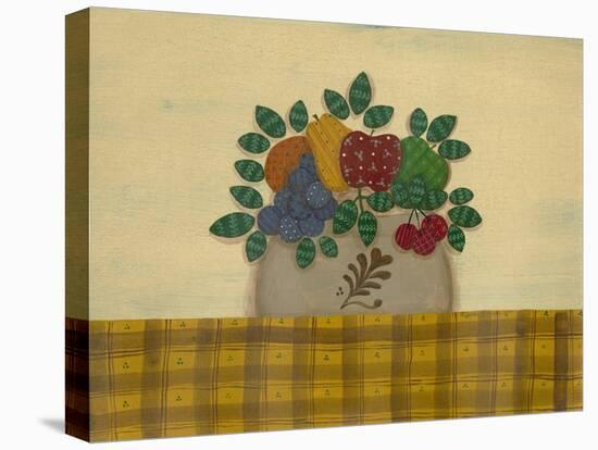 Fruit with Gold and Brown Tablecloth-Debbie McMaster-Premier Image Canvas