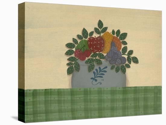 Fruit with Green Tablecloth-Debbie McMaster-Premier Image Canvas