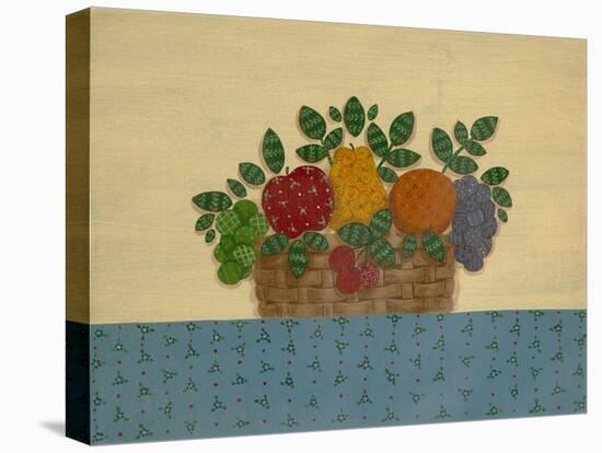 Fruit with Lt. Blue Tablecloth-Debbie McMaster-Premier Image Canvas