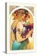 Fruit-Alphonse Mucha-Stretched Canvas