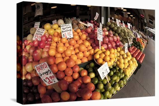 Fruits and Vegetables at Pike Place Market, Seattle, Washington, USA-Merrill Images-Premier Image Canvas
