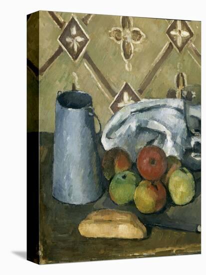 Fruits, serviette et boîte à lait-Paul Cézanne-Premier Image Canvas