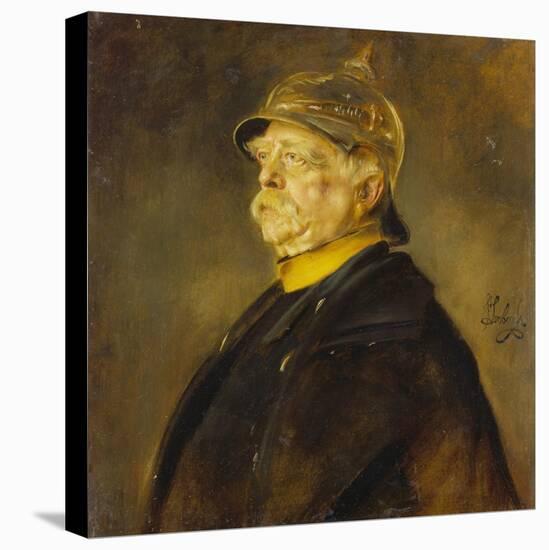 Fuerst Otto Von Bismarck Im Profil Mit Kuerassierhelm, um 1900-Franz Seraph von Lenbach-Premier Image Canvas