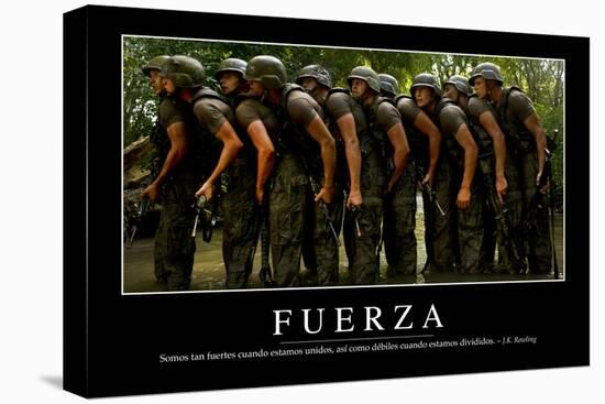 Fuerza. Cita Inspiradora Y Póster Motivacional-null-Premier Image Canvas