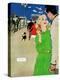 Fugitive From Romance - Saturday Evening Post "Leading Ladies", April 6, 1957 pg.35-Joe deMers-Premier Image Canvas