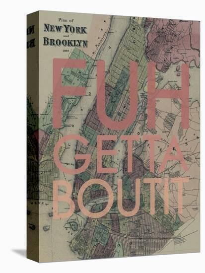 FUHGETTABOUTIT - 1867, New York & Brooklyn Plan, New York, United States Map-null-Premier Image Canvas