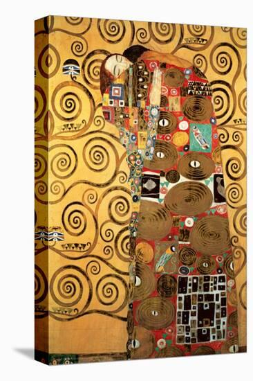 Fulfillment, Stoclet Frieze, c.1909-Gustav Klimt-Stretched Canvas