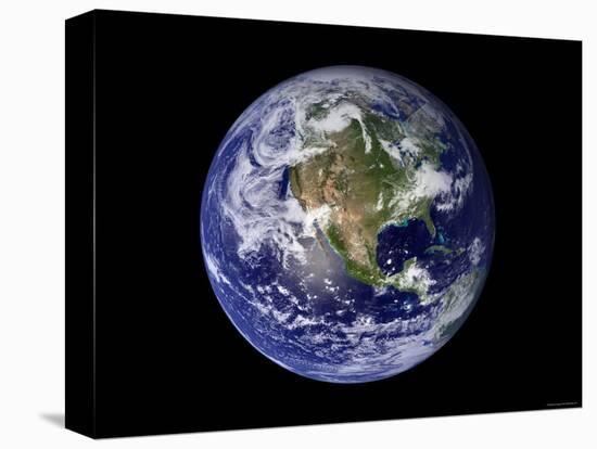 Full Earth Showing North America-Stocktrek Images-Premier Image Canvas
