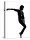 Full Length Silhouette Of A Young Man Dancer Dancing Funky Hip Hop R And B-OSTILL-Stretched Canvas