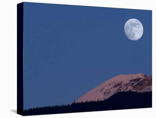 Full Moon at Alpenglow-Stocktrek Images-Premier Image Canvas