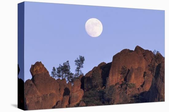 Full Moon, High Peaks, Pinnacles National Monument, California, USA-Gerry Reynolds-Premier Image Canvas