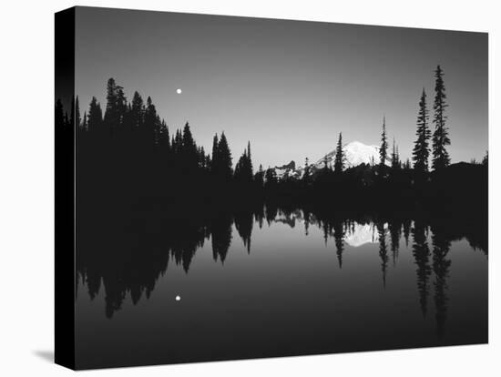 Full Moon in Upper Tipsoo Lake, Mount Rainier National Park, Washington, USA-Adam Jones-Premier Image Canvas