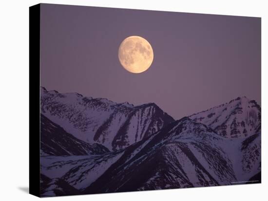 Full Moon over Gates of the Arctic National Park, North Slope of the Brooks Range, Alaska, USA-Steve Kazlowski-Premier Image Canvas