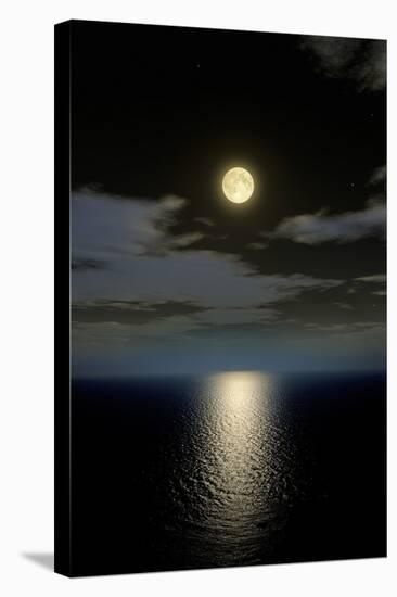 Full Moon Setting-Detlev Van Ravenswaay-Premier Image Canvas