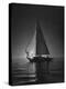 Full Sails During a Night Sailboat Race, with the Sun Peeking over the Horizon-Cornell Capa-Premier Image Canvas