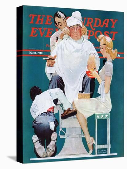 "Full Treatment" Saturday Evening Post Cover, May 18,1940-Norman Rockwell-Premier Image Canvas