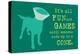 Fun And Games - Teal Version-Dog is Good-Stretched Canvas